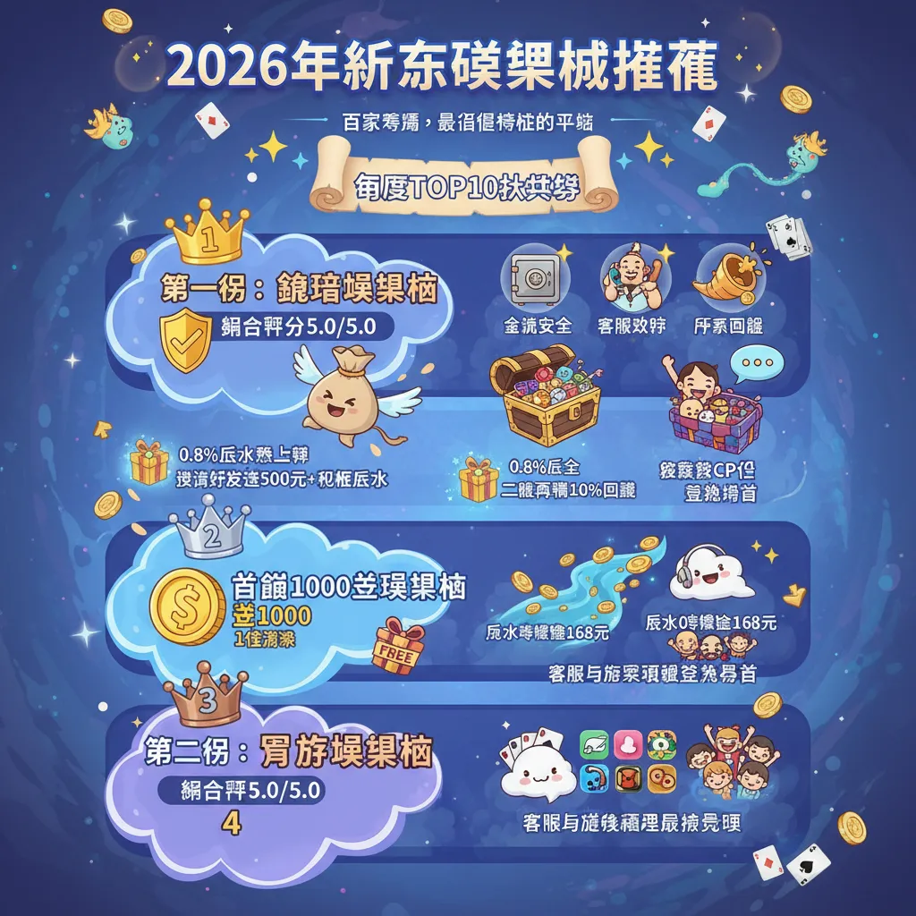 2026年娛樂城推薦排行榜TOP10：玩家實測評比一覽