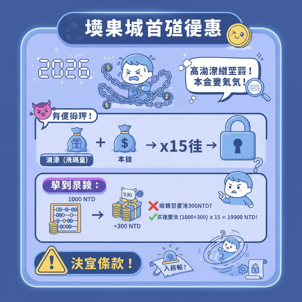 娛樂城首儲優惠別亂領，小心高流水變成本金無效
